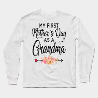 my first mothers day as grandma Long Sleeve T-Shirt